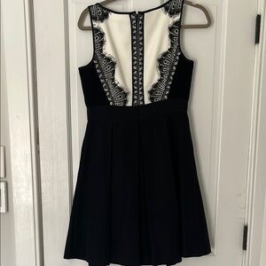 Black and White Sleeveless Dress